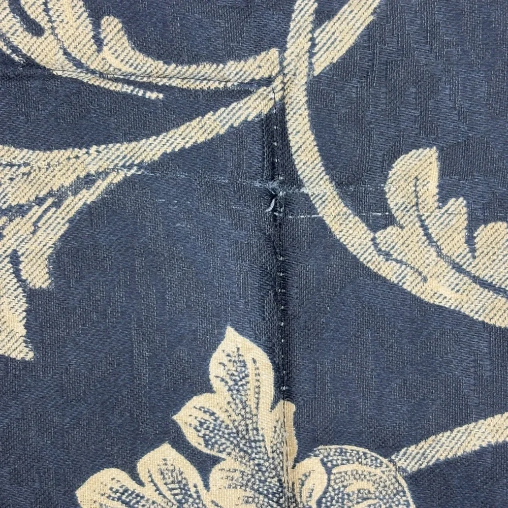 2 VTG Croscill Damask Jacquard STD. Pillow SHAMS 25 X 20 Rope detail Flanged USA